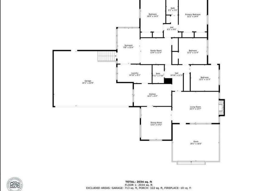 108 Calton Drive, Gaffney, SC 29341.  MLS# CAR4249121, YatesRealty ID 7590. Home Floor Plan
