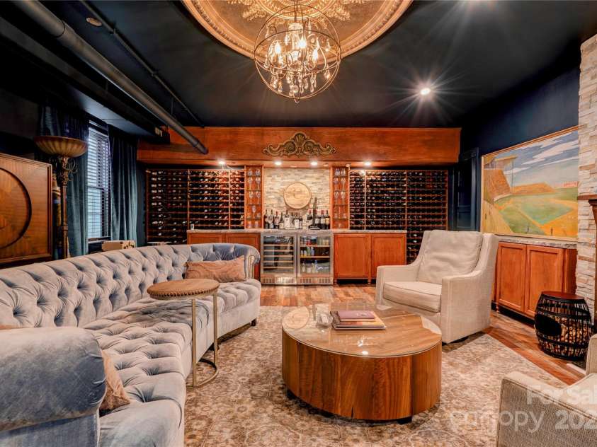 110 Gaston Street, Kings Mountain, NC 28086.  MLS# CAR4273043, YatesRealty ID 76. Basement Wine Lounge