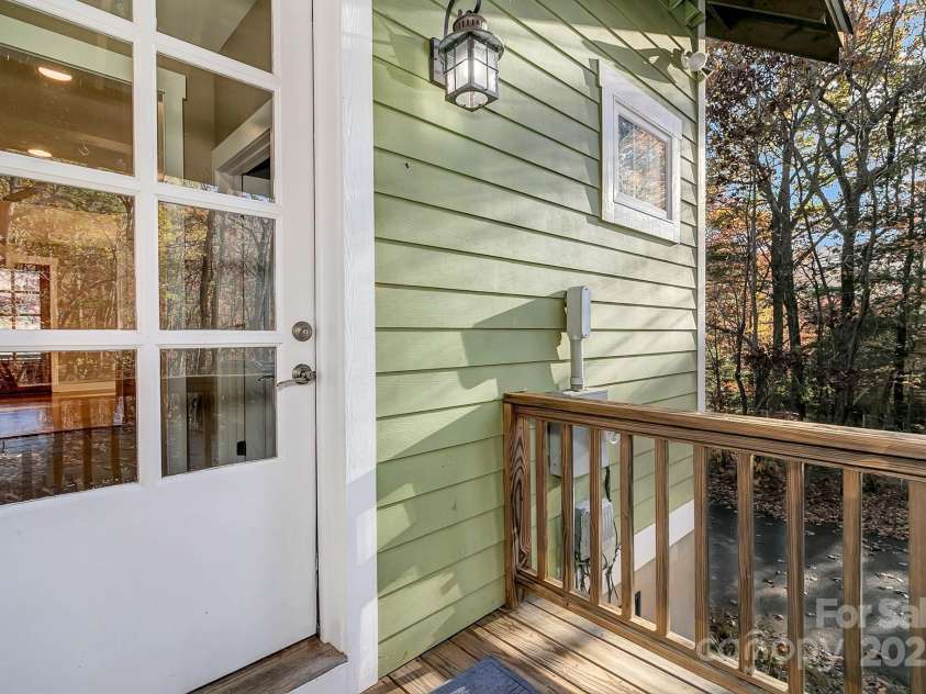 241 Fern Way, Black Mountain, NC 28711.  MLS# CAR4196971, YatesRealty ID 7601. Back porch entrance