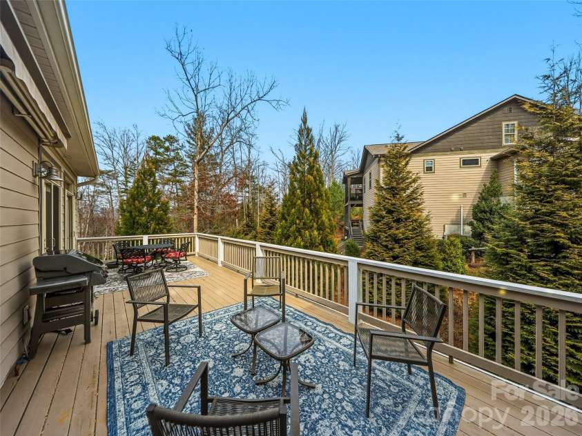 70 Greenwells Glory Drive, Biltmore Lake, NC 28715.  MLS# CAR4353644, YatesRealty ID 7618. Entertaining or chilling deck