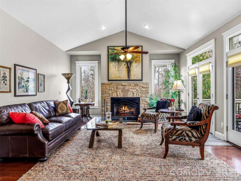70 Greenwells Glory Drive, Biltmore Lake, NC 28715.  MLS# CAR4353644, YatesRealty ID 7618. Ligth filled great room 