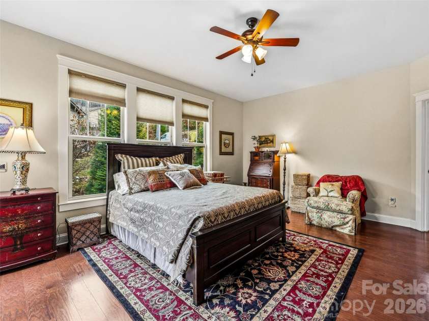 70 Greenwells Glory Drive, Biltmore Lake, NC 28715.  MLS# CAR4353644, YatesRealty ID 7618. Spacious primary bedroom