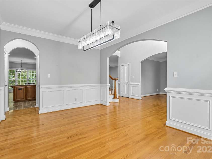 11139 Tradition View Drive, Charlotte, NC 28269.  MLS# CAR4306153, YatesRealty ID 7629. View from dining room