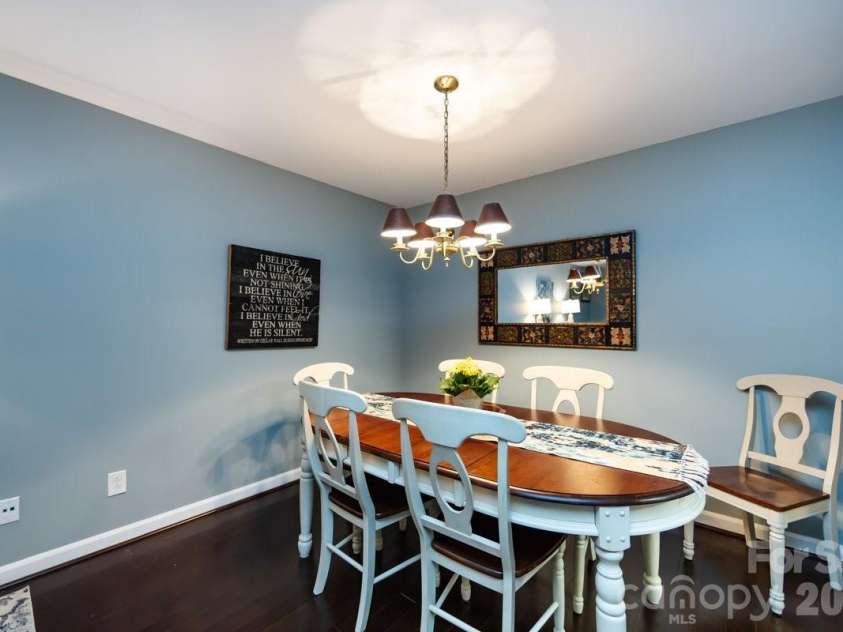 3929 Colony Crossing Drive, Charlotte, NC 28226.  MLS# CAR4349584, YatesRealty ID 7641. Dining Area