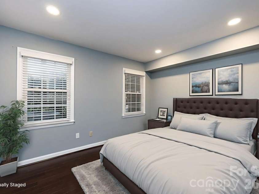3929 Colony Crossing Drive, Charlotte, NC 28226.  MLS# CAR4349584, YatesRealty ID 7641. Primary Bedroom staged