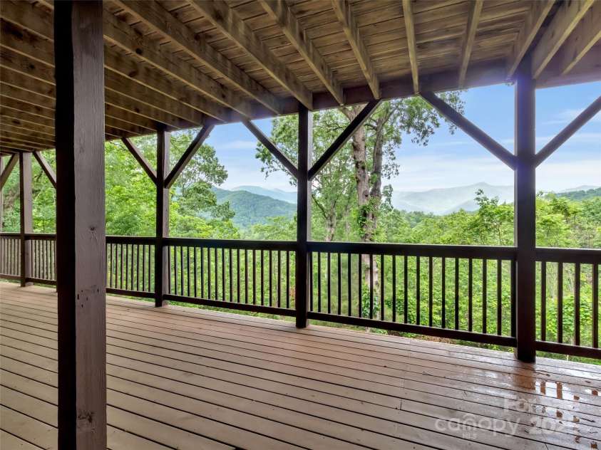 500 Beechwood Drive, Sylva, NC 28779.  MLS# CAR4271075, YatesRealty ID 7652. Lower Covered Deck