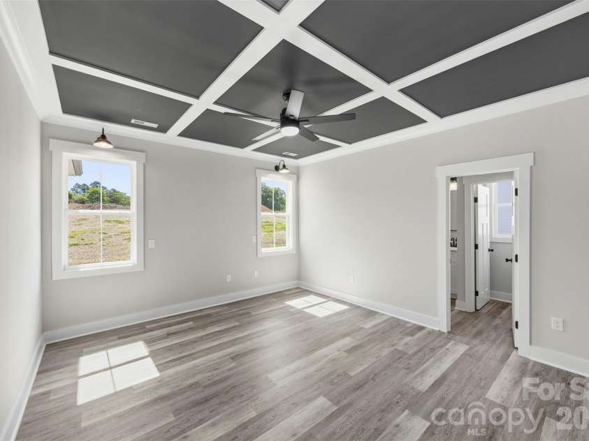 1010 Speight Road, Albemarle, NC 28001.  MLS# CAR4354152, YatesRealty ID 7662. Primary with Coffered Ceilings