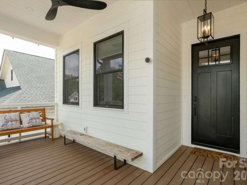 40 Hidden Pond Lane, Brevard, NC 28712.  MLS# CAR4355096, YatesRealty ID 7664. Inviting Front Porch