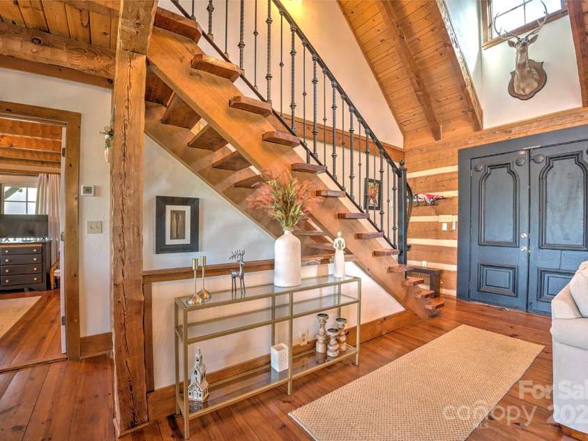 723 Highland Road, Mill Spring, NC 28756.  MLS# CAR4244652, YatesRealty ID 7670. Front entrance