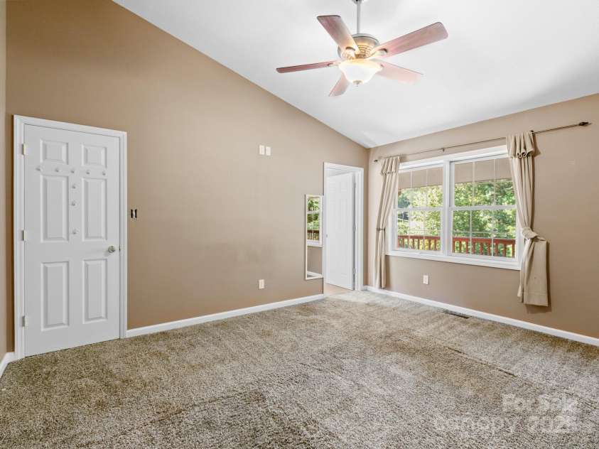 515 Pond Road, Asheville, NC 28806.  MLS# CAR4302486, YatesRealty ID 7674. Primary bedroom shown as is, with no furniture added