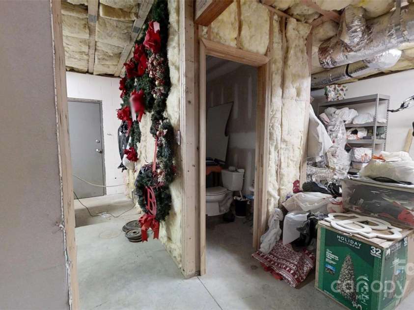 101 Saddletree Road, Lincolnton, NC 28092.  MLS# CAR4242277, YatesRealty ID 7678. Unfinished bath in basement