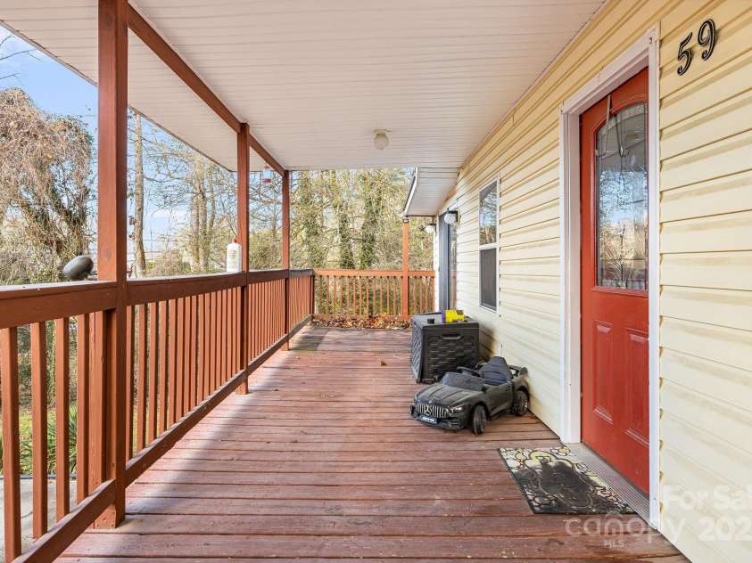 59 Rollins Street, Hendersonville, NC 28792.  MLS# CAR4212527, YatesRealty ID 7679. Main Entry Door (leads to living room)