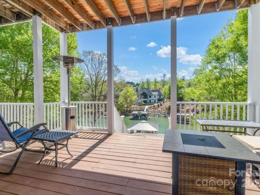56 Lake Mist Court, Nebo, NC 28761.  MLS# CAR4242146, YatesRealty ID 7684. Lower deck view