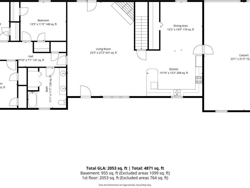 5515 Chestnut Drive, Hickory, NC 28602.  MLS# CAR4359221, YatesRealty ID 7691. 