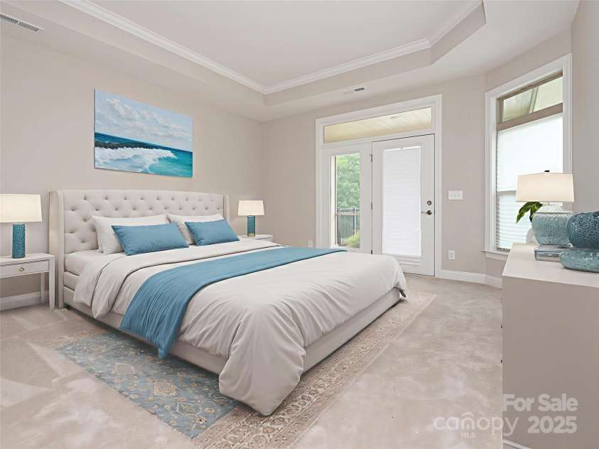 1346 Millview Lane, Matthews, NC 28104.  MLS# CAR4279682, YatesRealty ID 7692. Primary Bedroom *Virtually Staged*