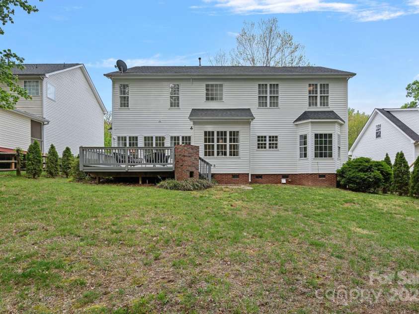 8600 Glade Court, Huntersville, NC 28078.  MLS# CAR4246992, YatesRealty ID 7694. Backyard!