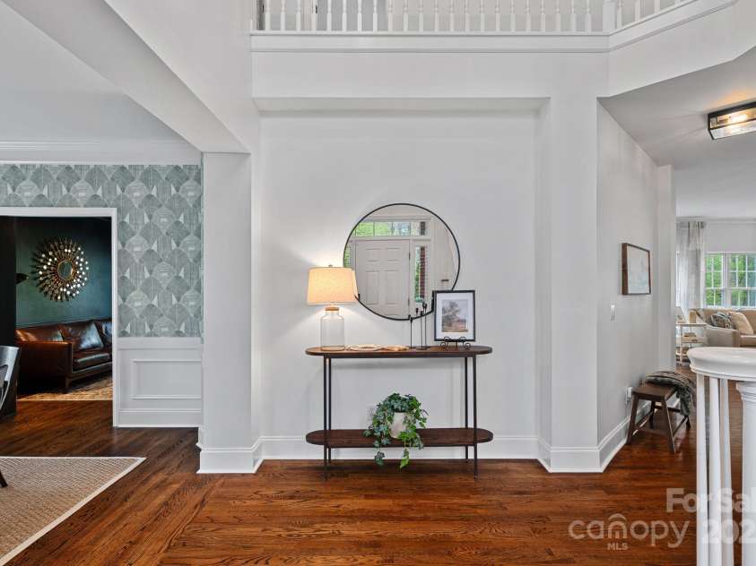 8600 Glade Court, Huntersville, NC 28078.  MLS# CAR4246992, YatesRealty ID 7694. The welcoming foyer is flanked by the formal dining and open staircase!