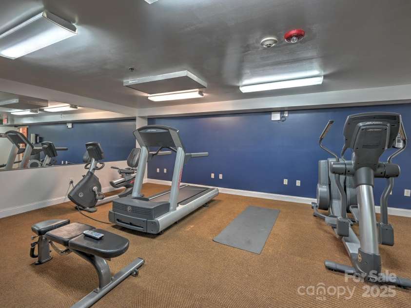 218 Bowling Park Road, Asheville, NC 28803.  MLS# CAR4137977, YatesRealty ID 7699. Fitness center