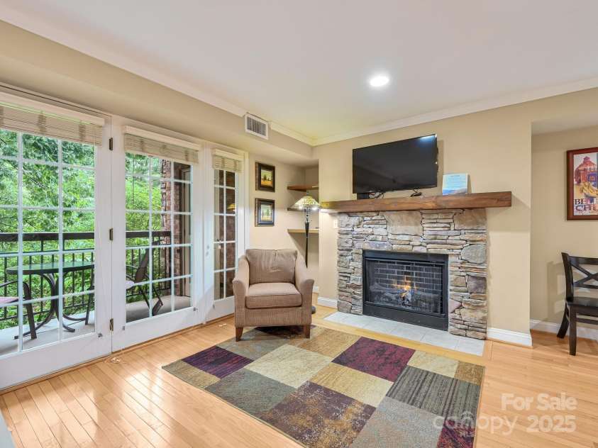 218 Bowling Park Road, Asheville, NC 28803.  MLS# CAR4137977, YatesRealty ID 7699. Working fireplace