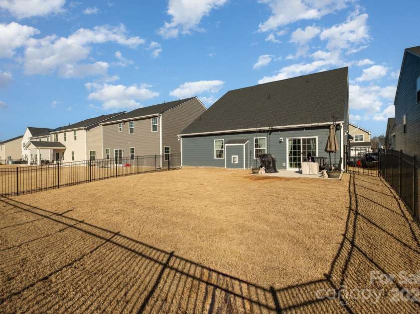 1844 Giana Lane, Monroe, NC 28112.  MLS# CAR4209401, YatesRealty ID 770. Large Fenced backyard