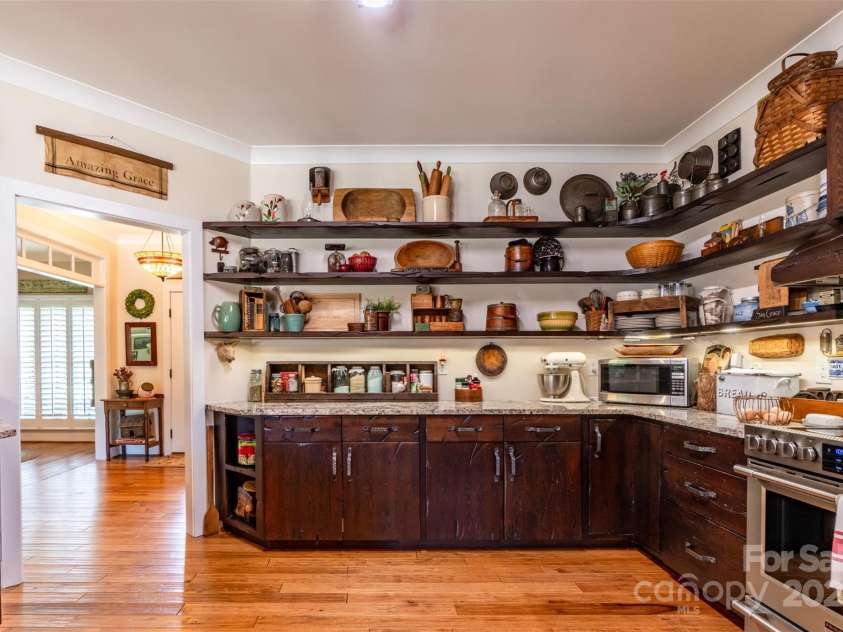 1519 Triplett Road, Cleveland, NC 27013.  MLS# CAR4218302, YatesRealty ID 7715. Joanna Gaines Style Custom Shelving and Cabinets With Hand-Forged Hardware.