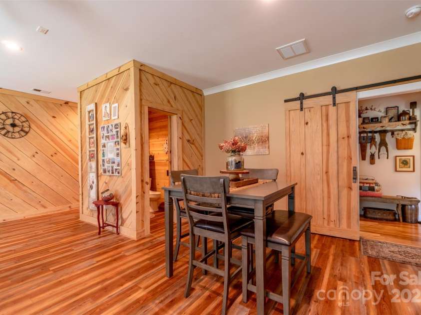 1519 Triplett Road, Cleveland, NC 27013.  MLS# CAR4218302, YatesRealty ID 7715. Lovely Custom Made Sliding Barn Doors In Office/Flex Room And 1/2 Bathroom.