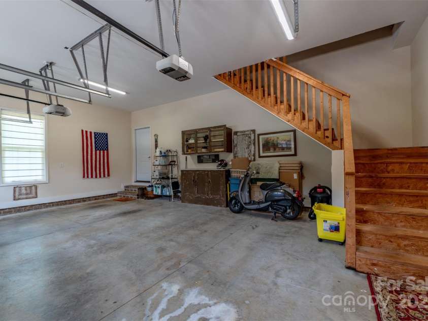 1519 Triplett Road, Cleveland, NC 27013.  MLS# CAR4218302, YatesRealty ID 7715. Oversized 2 Car Detached Garage With Stairs To Large Shorage Area.