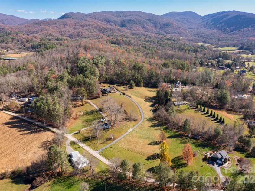1025 Upper Brush Creek Road, Fairview, NC 28730.  MLS# CAR4195772, YatesRealty ID 7723. Aerial view.