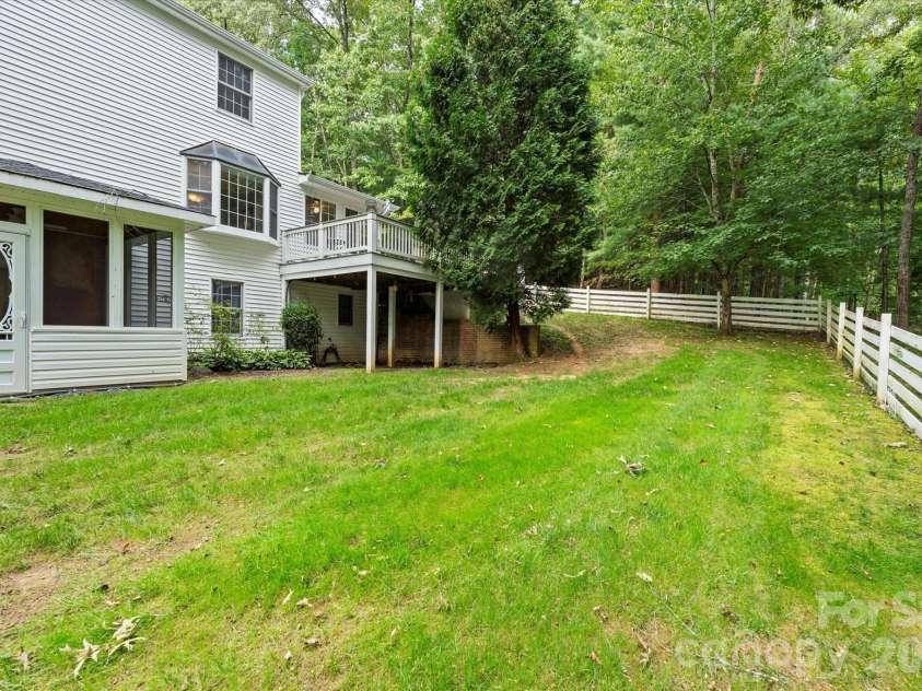 314 Sweetwater Hills Drive, Hendersonville, NC 28791.  MLS# CAR4357096, YatesRealty ID 7726. Lower Elevation Yard