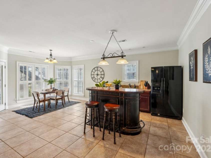 653 Buckleigh Court, Concord, NC 28027.  MLS# CAR4232445, YatesRealty ID 7734. Basement kitchen and dining