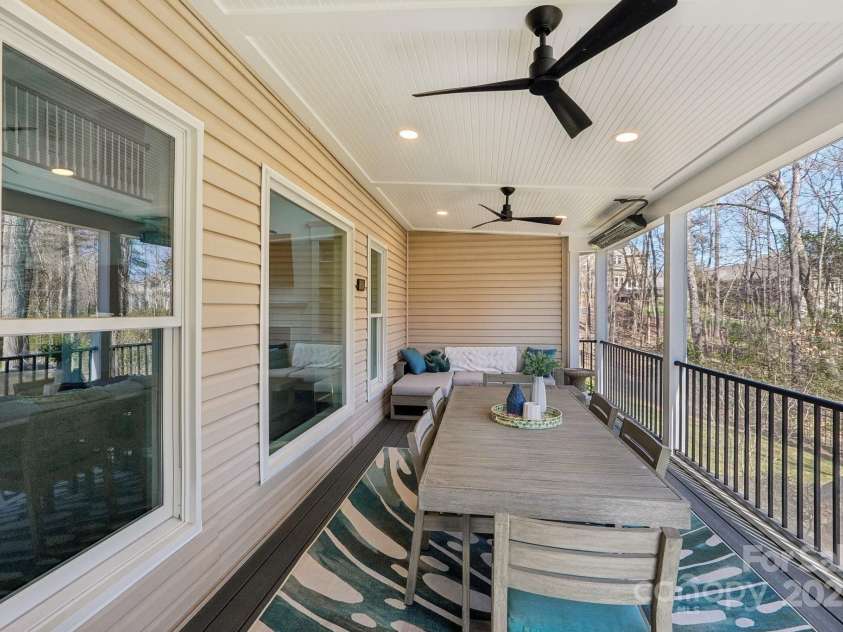 653 Buckleigh Court, Concord, NC 28027.  MLS# CAR4232445, YatesRealty ID 7734. Screened in porch off of kitchen