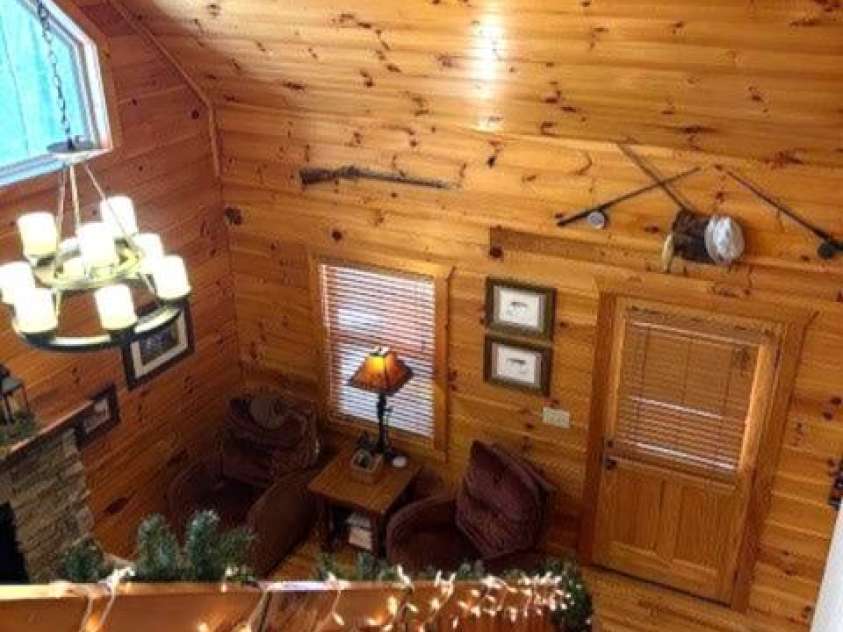 399 Bent Tree Road, Maggie Valley, NC 28751.  MLS# CAR4359236, YatesRealty ID 7738. As seen from the loft