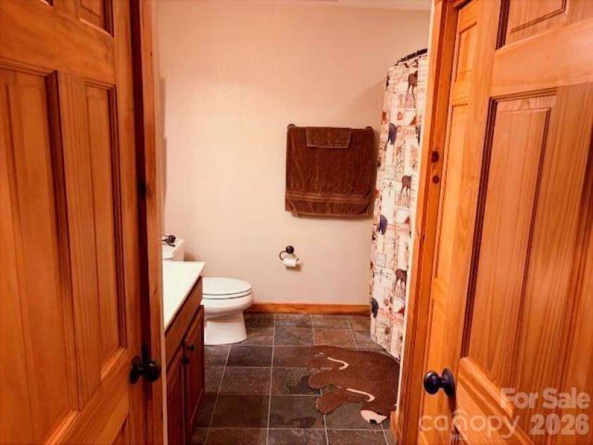 399 Bent Tree Road, Maggie Valley, NC 28751.  MLS# CAR4359236, YatesRealty ID 7738. Bathroom; on main floor