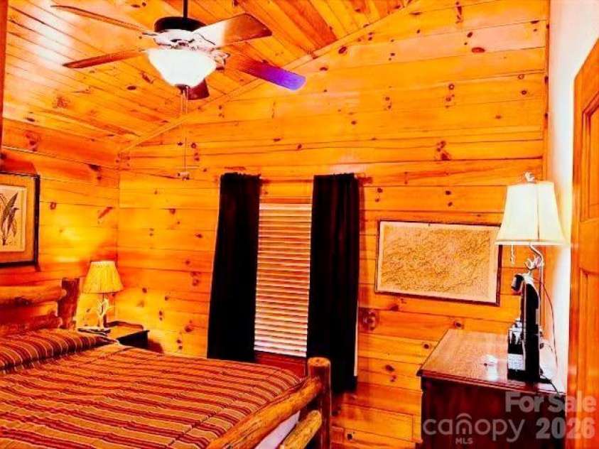 399 Bent Tree Road, Maggie Valley, NC 28751.  MLS# CAR4359236, YatesRealty ID 7738. Bedroom; on main floor