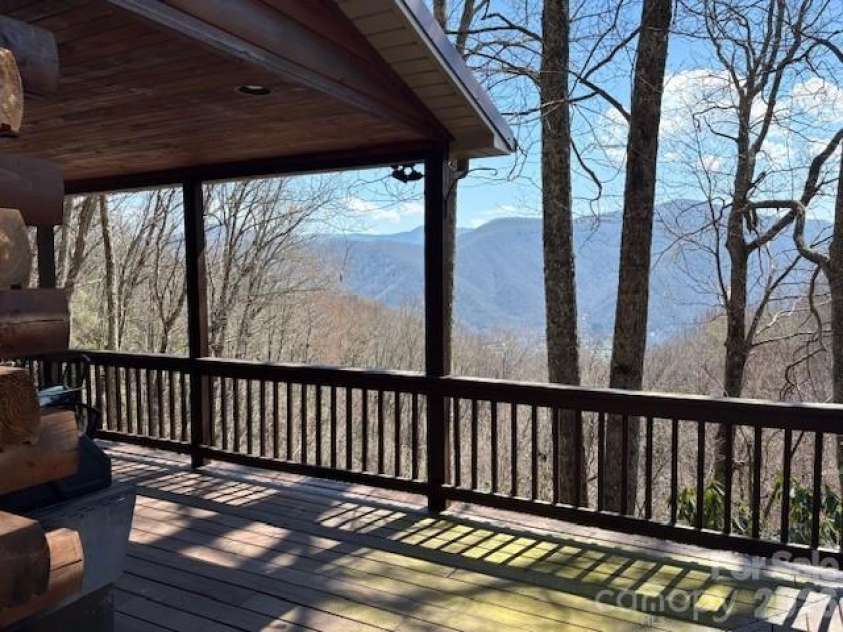 399 Bent Tree Road, Maggie Valley, NC 28751.  MLS# CAR4359236, YatesRealty ID 7738. Mtn. & valley views; natural setting