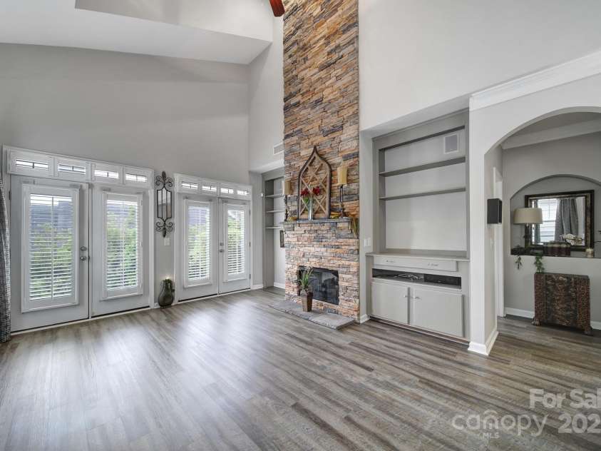 314 Wave Crest Drive, Tega Cay, SC 29708.  MLS# CAR4245002, YatesRealty ID 7739. Great Room and Hall to Primary Bedroom, Bath, and Laundry