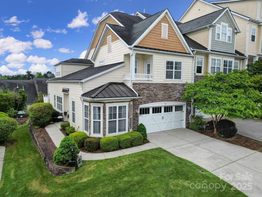 314 Wave Crest Drive, Tega Cay, SC 29708.  MLS# CAR4245002, YatesRealty ID 7739. Side/Front View