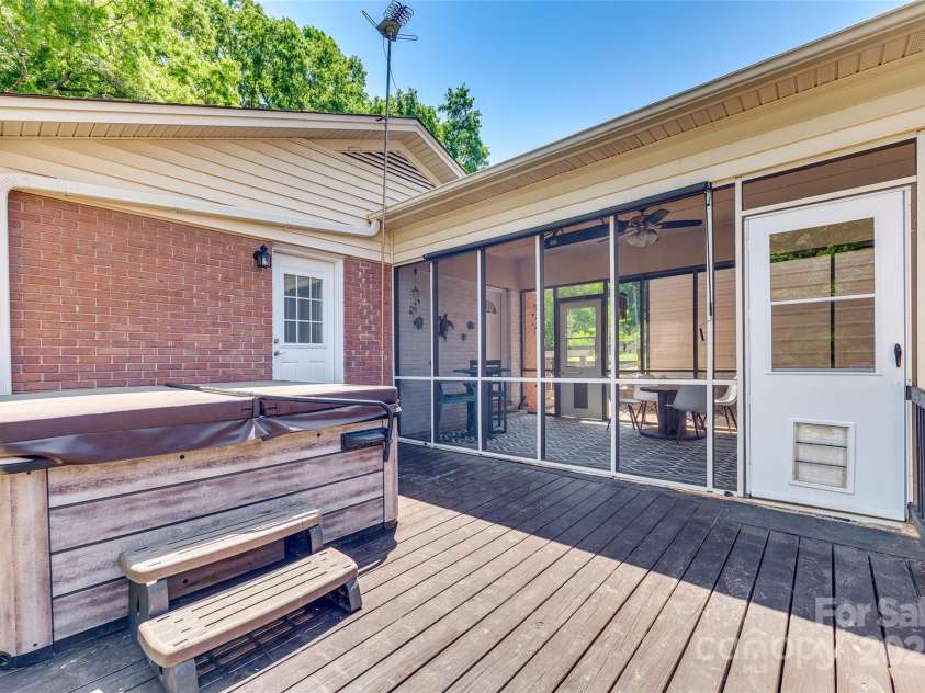 1540 Neely Store Road, Rock Hill, SC 29730.  MLS# CAR4247338, YatesRealty ID 7744. Deck with Hot Tub