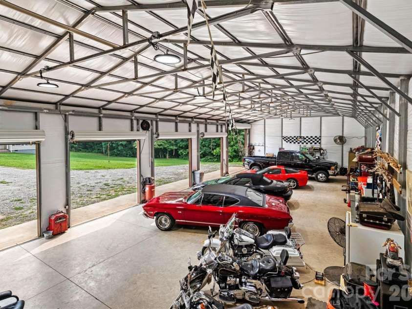 6051 Pointe West Lane, Vale, NC 28168.  MLS# CAR4357030, YatesRealty ID 7760. 5 bay garage interior
