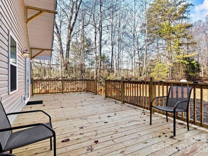 6051 Pointe West Lane, Vale, NC 28168.  MLS# CAR4357030, YatesRealty ID 7760. Another view of back deck 