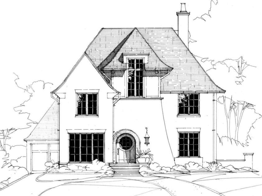 379 Ridgewood Avenue, Charlotte, NC 28209.  MLS# CAR4242691, YatesRealty ID 7767. Front Elevation Rendering