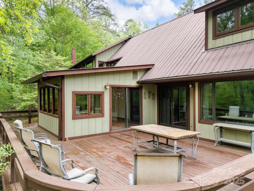 241 Pinefield Drive, Tryon, NC 28782.  MLS# CAR4250675, YatesRealty ID 7781. There is a gas line for a grill on this deck