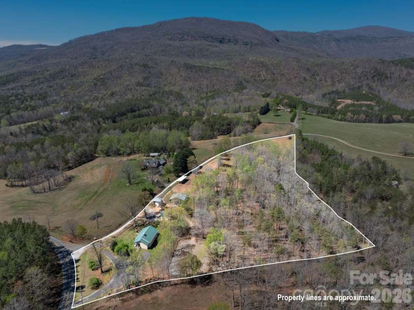 1434 Lake Adger Road, Mill Spring, NC 28756.  MLS# CAR4363547, YatesRealty ID 7791. Property outline