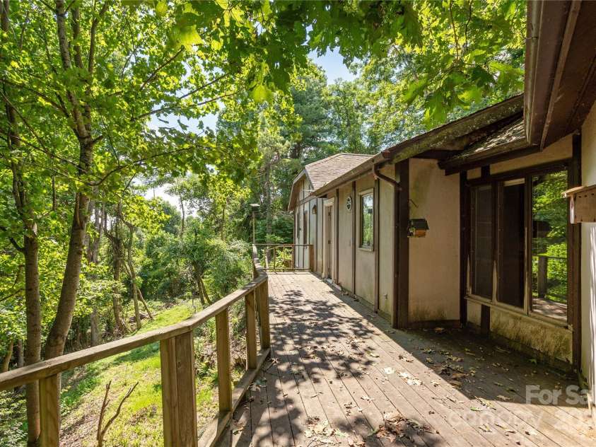 120 Pinewood Circle, Laurel Park, NC 28739.  MLS# CAR4187518, YatesRealty ID 7811. Decking off Main Level