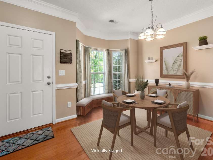 6934 Tanners Creek Drive, Huntersville, NC 28078.  MLS# CAR4303299, YatesRealty ID 7827. Dining area - Virtually staged