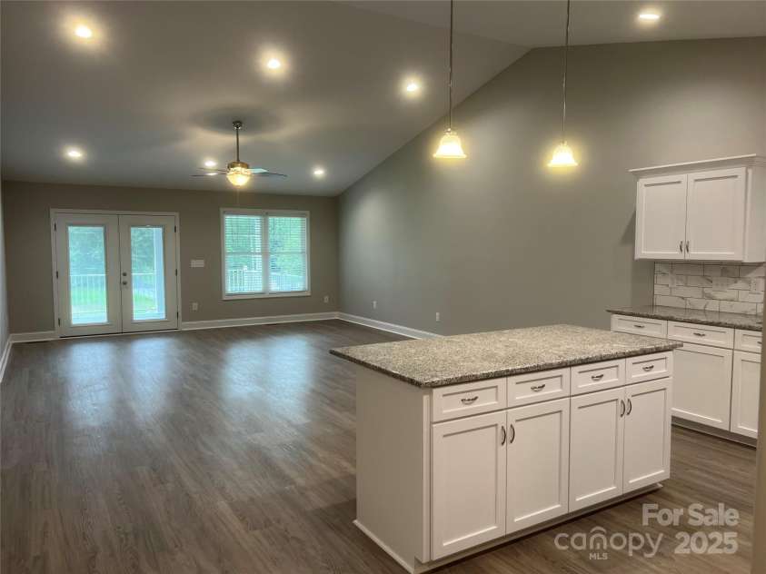 302 Boyd Street, Maiden, NC 28650.  MLS# CAR4291266, YatesRealty ID 7849. Living, Dining & Kitchen area
