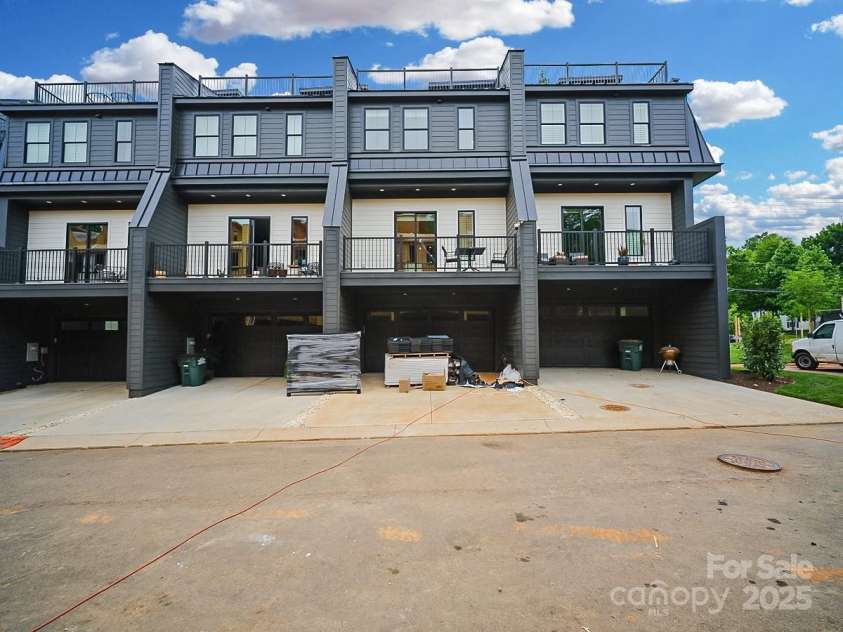 2508 Park Rose Lane, Charlotte, NC 28204.  MLS# CAR4241360, YatesRealty ID 7861. 2-Car Garage/Rear Elevation