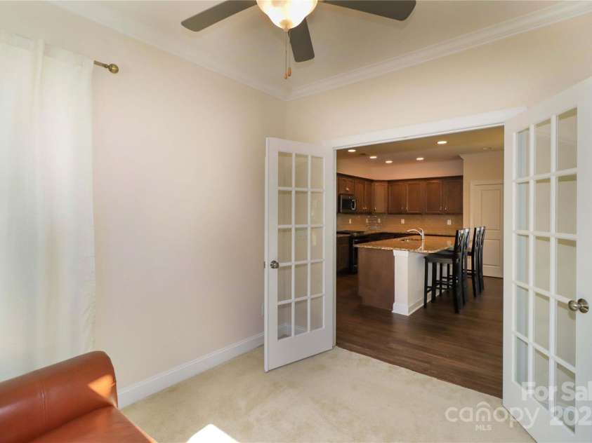 184 Flat Rock Drive, Denver, NC 28037.  MLS# CAR4220616, YatesRealty ID 7892. Office/flex room with French doors