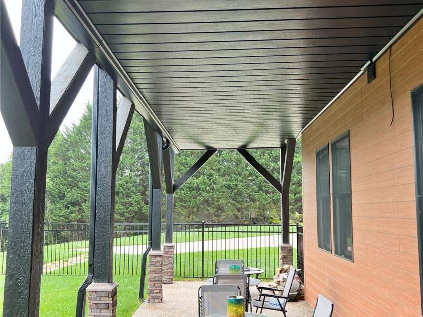57 Union Chapel Road, Weaverville, NC 28787.  MLS# CAR4307252, YatesRealty ID 7897. Lower Deck