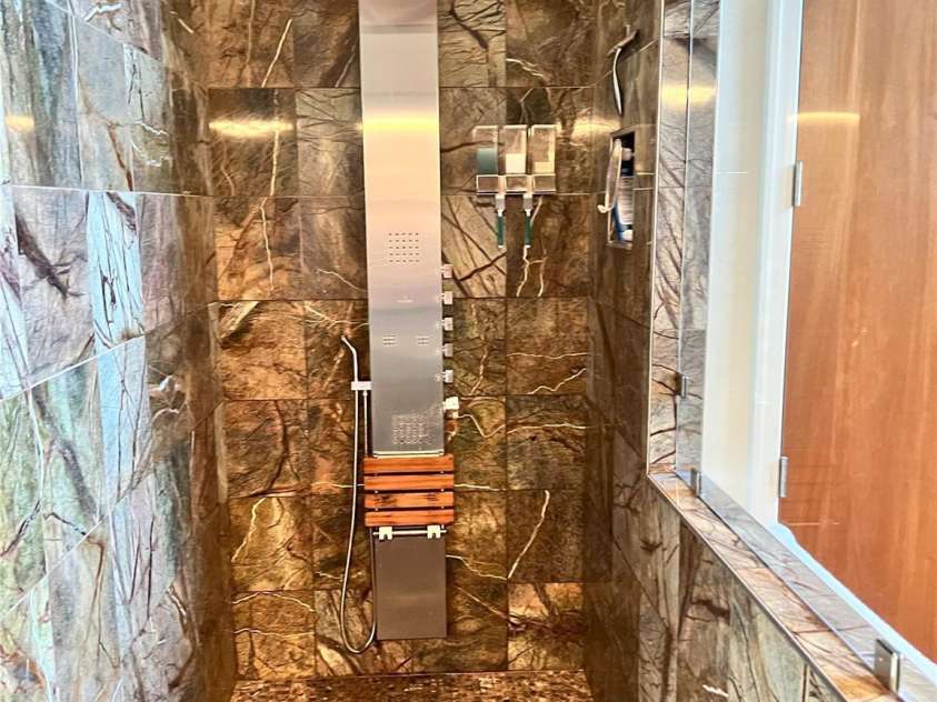 57 Union Chapel Road, Weaverville, NC 28787.  MLS# CAR4307252, YatesRealty ID 7897. Master Shower